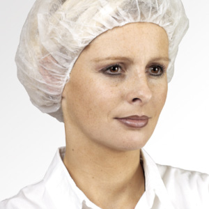 BOUFFANT CAP Charlotte ronde polypro blanche d.53 cm (100 pcs) – MO45610