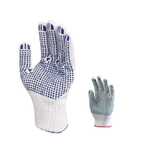 Gant polyester coton tricoté avec picots sur 1 face Réf.  4349