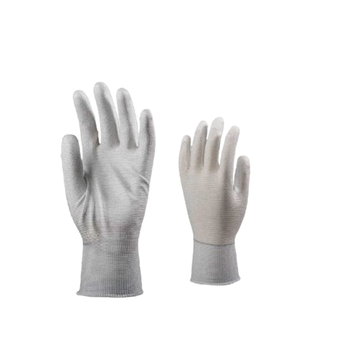 Gant polyamide paume enduite. PU blancs, antistatique Réf. 6190