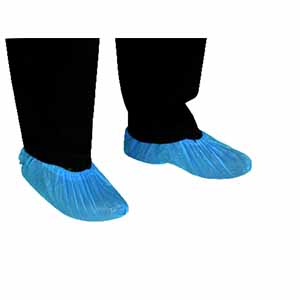 Couvre chaussures polyéthylène bleu (100 pièces) – MO45240