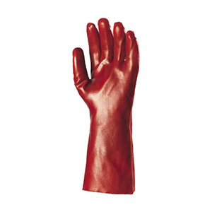 Gant PVC 36 cm, rouge enduit, modèle standard Réf 3620 – Image 2