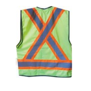 Gilet Hi viz Jaune Bande Orange Réf MC59