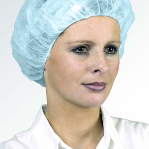 BOUFFANT CAP Charlotte ronde polypro bleue d.53 cm (100 pcs) – MO45611